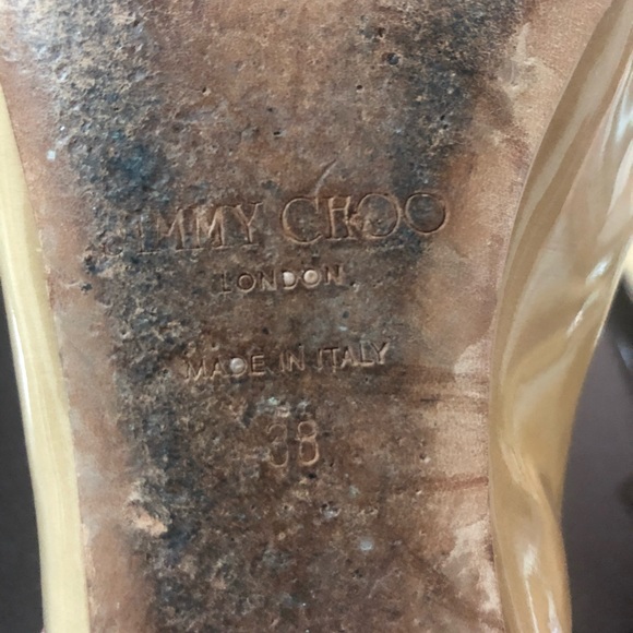 Jimmy Choo Patent Strappy Sandals - Picture 6 of 9